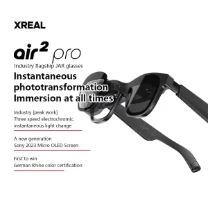 XREAL Air 2 Pro Smart AR Glasses 0.55″ Micro-OLED Non VR Glasses for Game Video Sunglasses 120Hz High Brush 72g Ultra-light