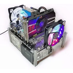 PC Open Chassis Computer Case Heat Dissipation Acrylic ATX ITX Motherboard Test Bench DIY Computer Case CPU Water Cooling