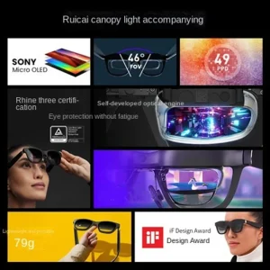 XREAL Air/Air 2/Air 2 pro Smart AR Glasses 4K 3D HD 130 Inches Space Giant Screen Private Cinema Portable 1080p View