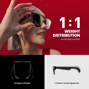 XREAL AIR 2 Pro AR Glasses 130″ Giant Screen Smart Glasses Compatible with iPhone/SteamDeck/Mac/PC/Android