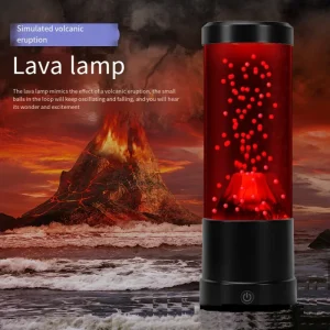 LED Lava Lamp, Volcano Creative Night Light, USB Children,Adult Room Decoration Light, Ambient Light Novelty Christmas Gift