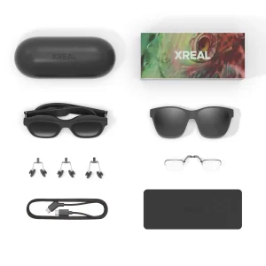 XREAL Air 2 Pro AR Glasses, The Ultimate Wearable Display with 3-level Electrochromic Dimming, 75g 120Hz 130″, Smart Glasses