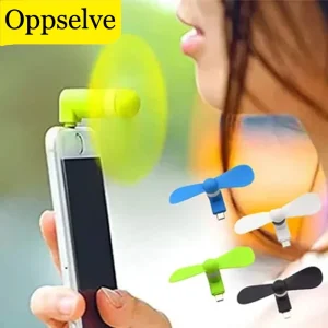 1Pc Creative Mini Portable USB Fan Durable Mobile Phone Mini Fan Charging Treasure Cooling Fan USB Gadget Fans Tester For Type-C