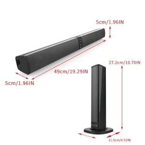 Powerful Soundbar Sound Radio Blaster Bar Audio TV PC Computer Subwoofer Wireless Home Theater Speaker