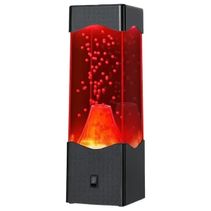 USB Powered Volcano Lava Lamp for Adults – Mood Night Light for Room, Office, and Desktop, Novelty Gift for Kids