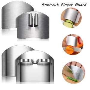 1Pcs Stainless Steel Finger Protector Anti-cut Finger Guard Safely Vegetable Cutting Hand Protecter For Kitchen Gadgets Tools