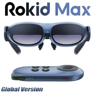 Rokid Max AR Glasses 215” Max Screen 1080P FHD Micro-OLED 0.00D to -6.00D Myopia Adjustment With ROKID STATION